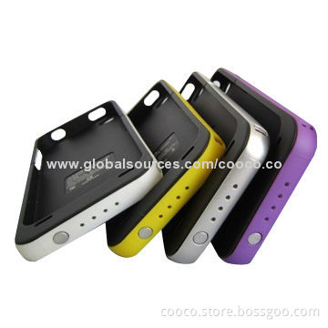 3,200mAh Battery Charger Case for iPhone 4/4S/5/5S, 5V DC/1A Input